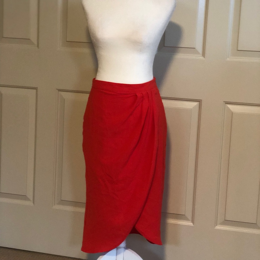 Sugarlips Red Tulip Midi Skirt
